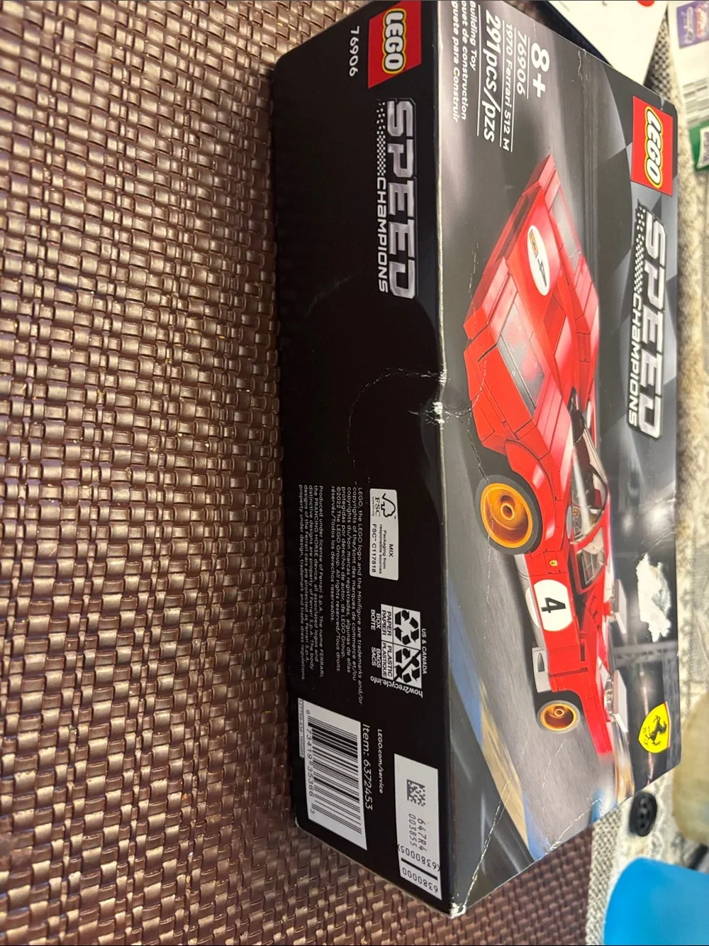 LEGO Speed Champions Red Ferrari 1970 Race Car Model